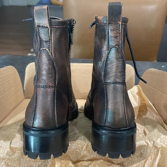 Very rare. 
New in box. Frye Leather Fallon Combat boots - Picture 6 of 7